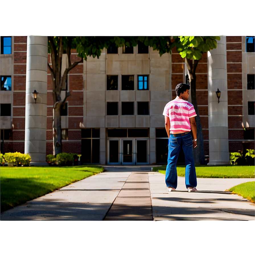 College Campus Scene Png 19 PNG Image