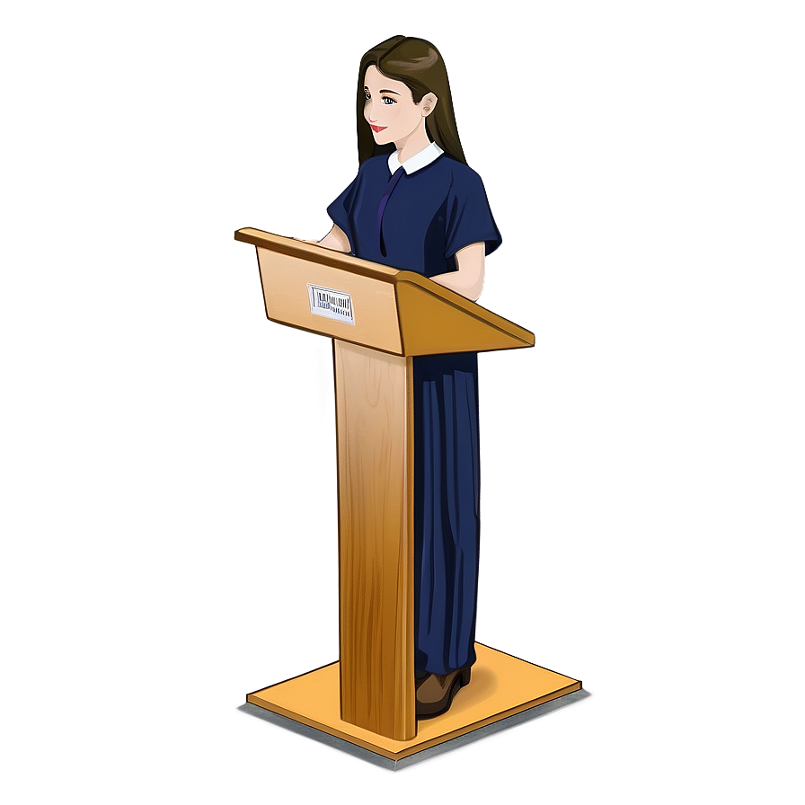 College Lecture Podium Png 54 PNG Image