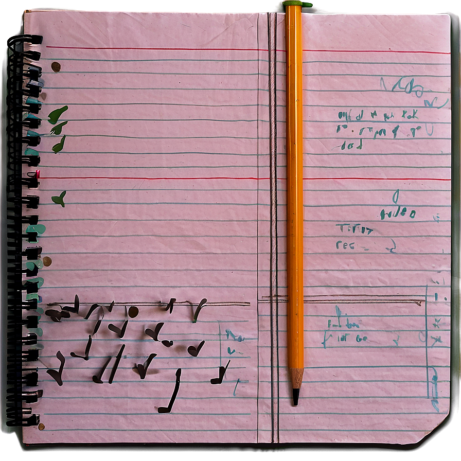 College Ruled Notebook Paper Png 95 PNG Image