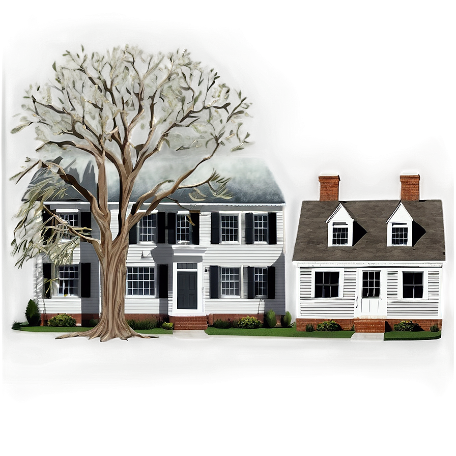 Colonial Connecticut Homes Png 50 PNG Image