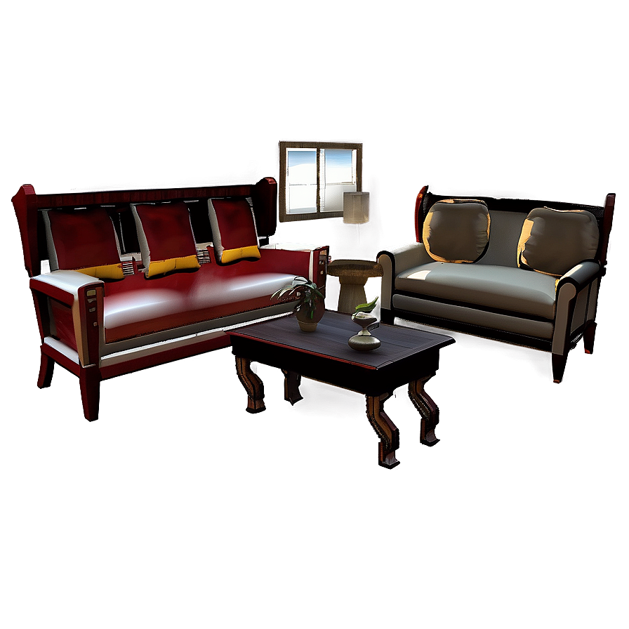 Colonial Living Room Tradition Png Pbr13 PNG Image