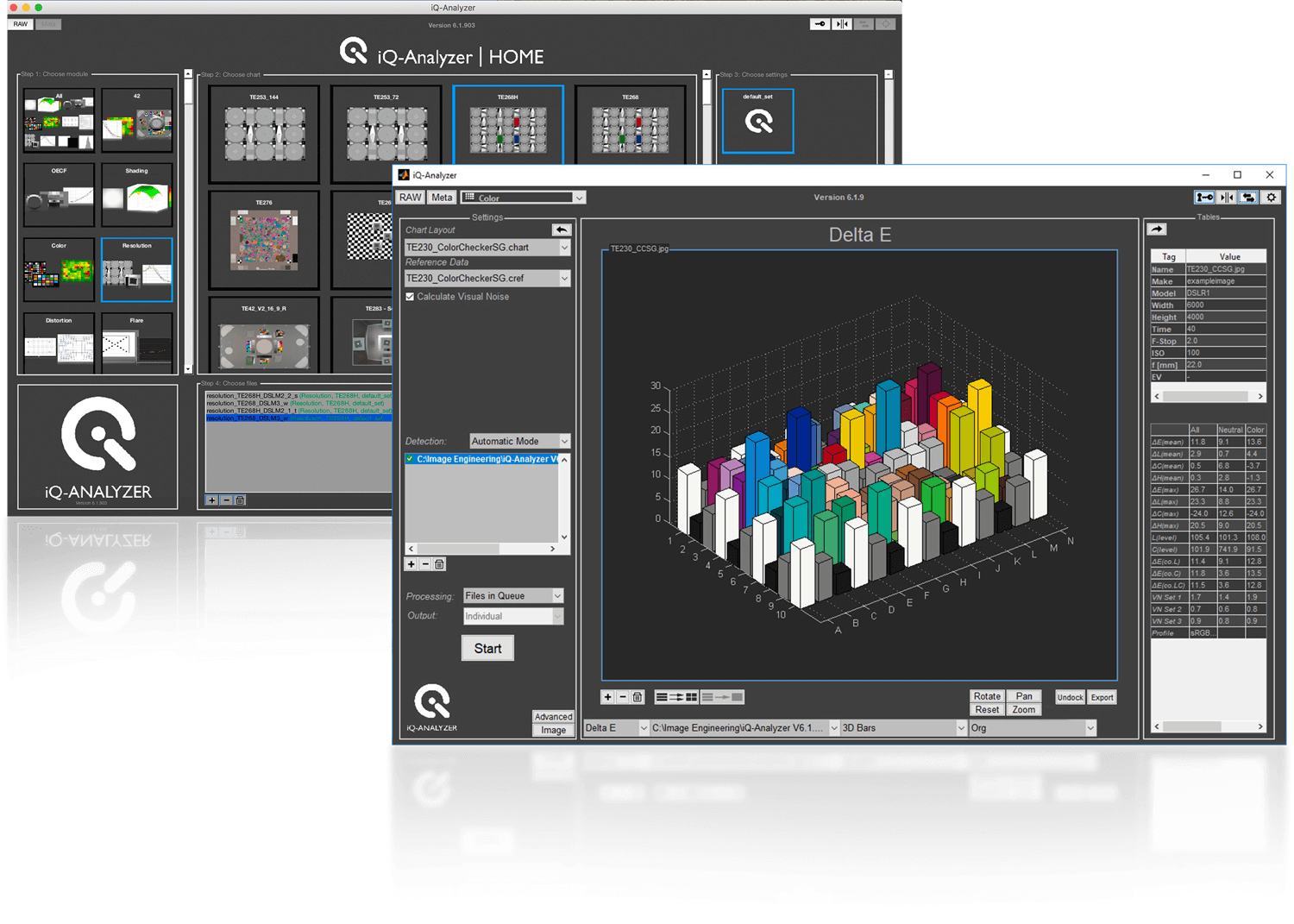 Color Analysis Software Screenshot PNG Image