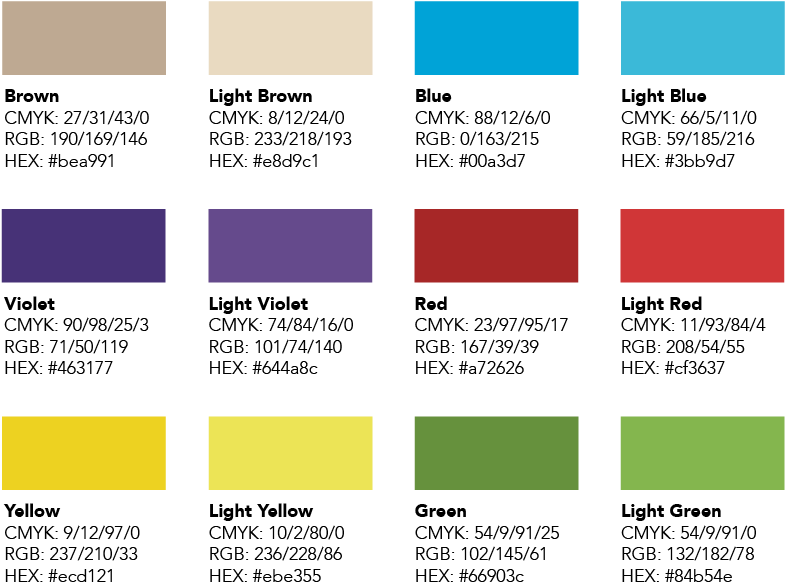 Color Swatch Chartwith Codes PNG Image