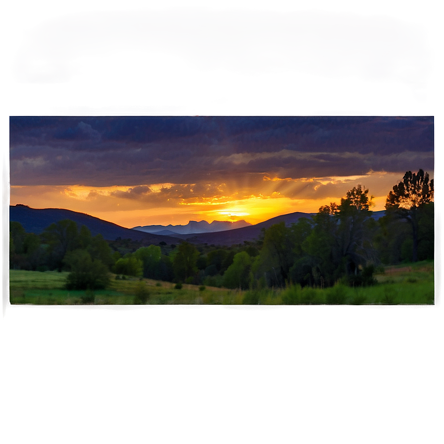 Colorado Sunset Png Brn PNG Image