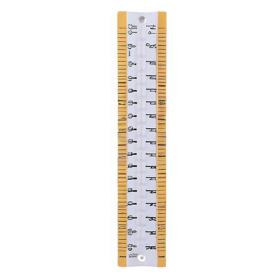 Colored Plastic Ruler Png Xfs98 PNG Image