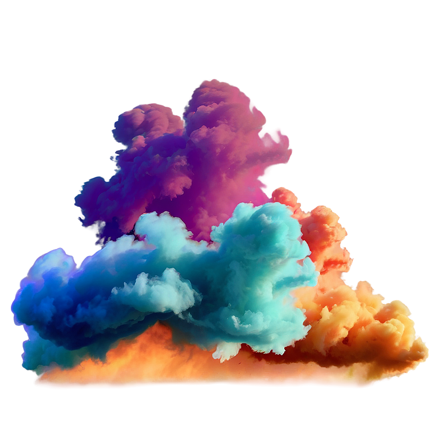 Colored Smoke Clouds Png Xga35 PNG Image