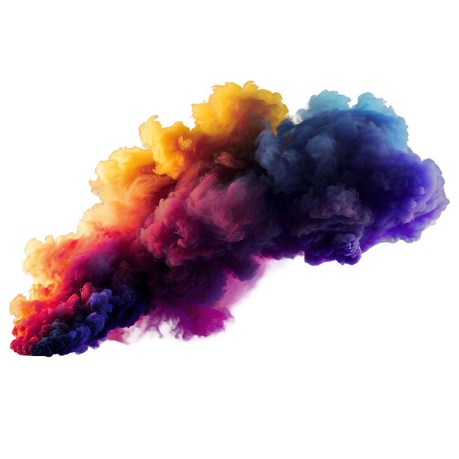 Colored Smoke Explosion Transparent Png Ruj PNG Image