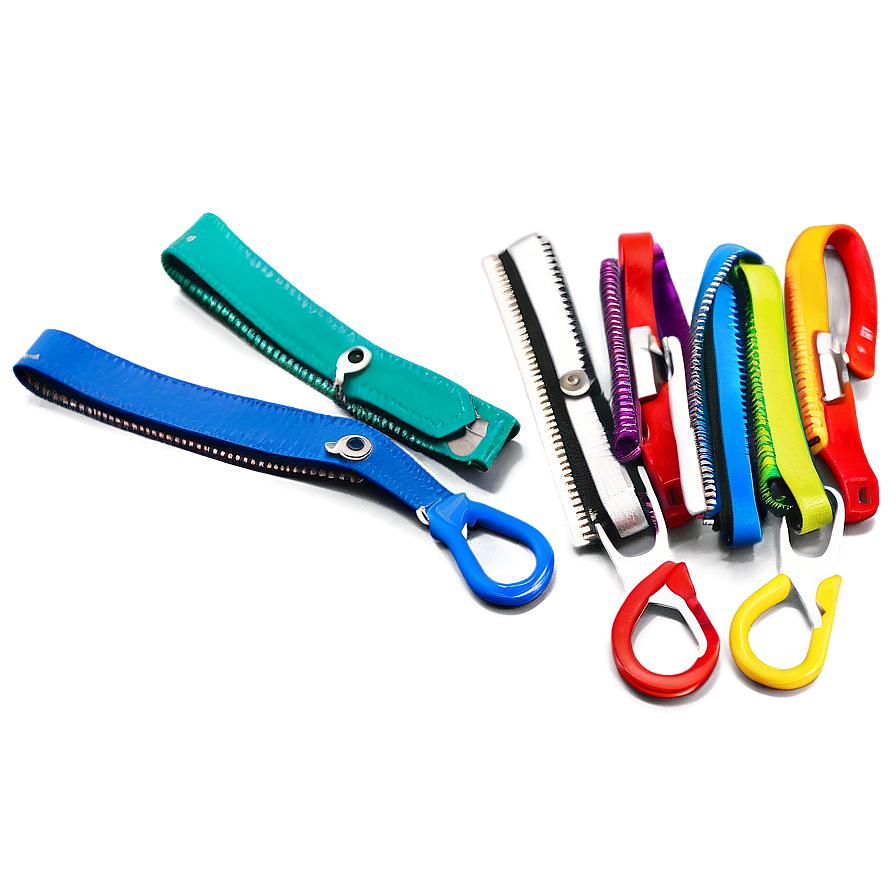 Colored Zipper Collection Png 05252024 PNG Image