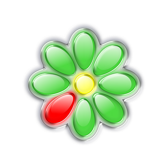 Colorful Abstract Flower Icon PNG Image