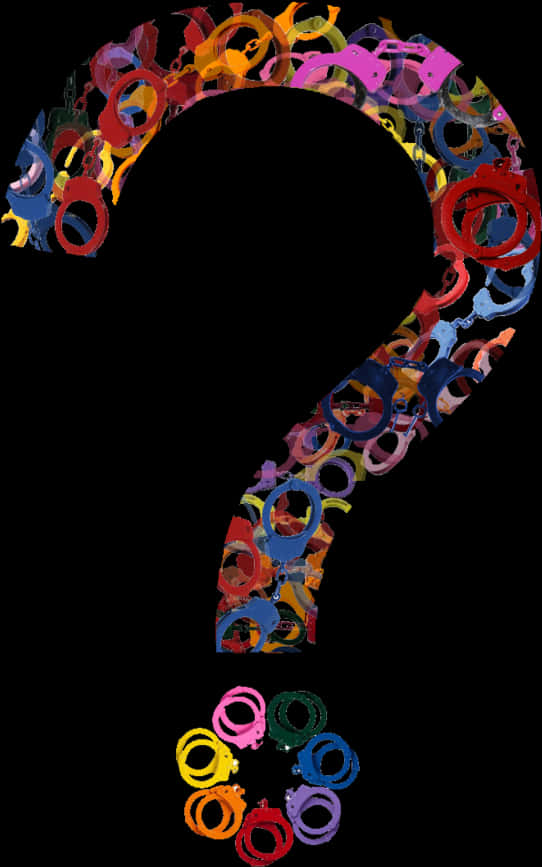 Colorful Abstract Question Mark PNG Image