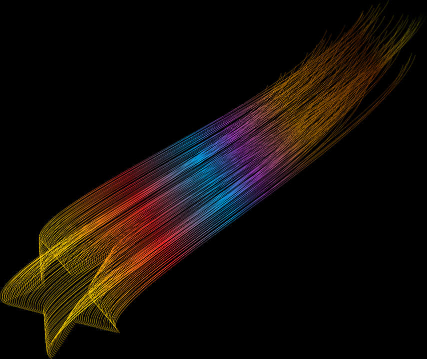 Colorful Abstract Shooting Star PNG Image