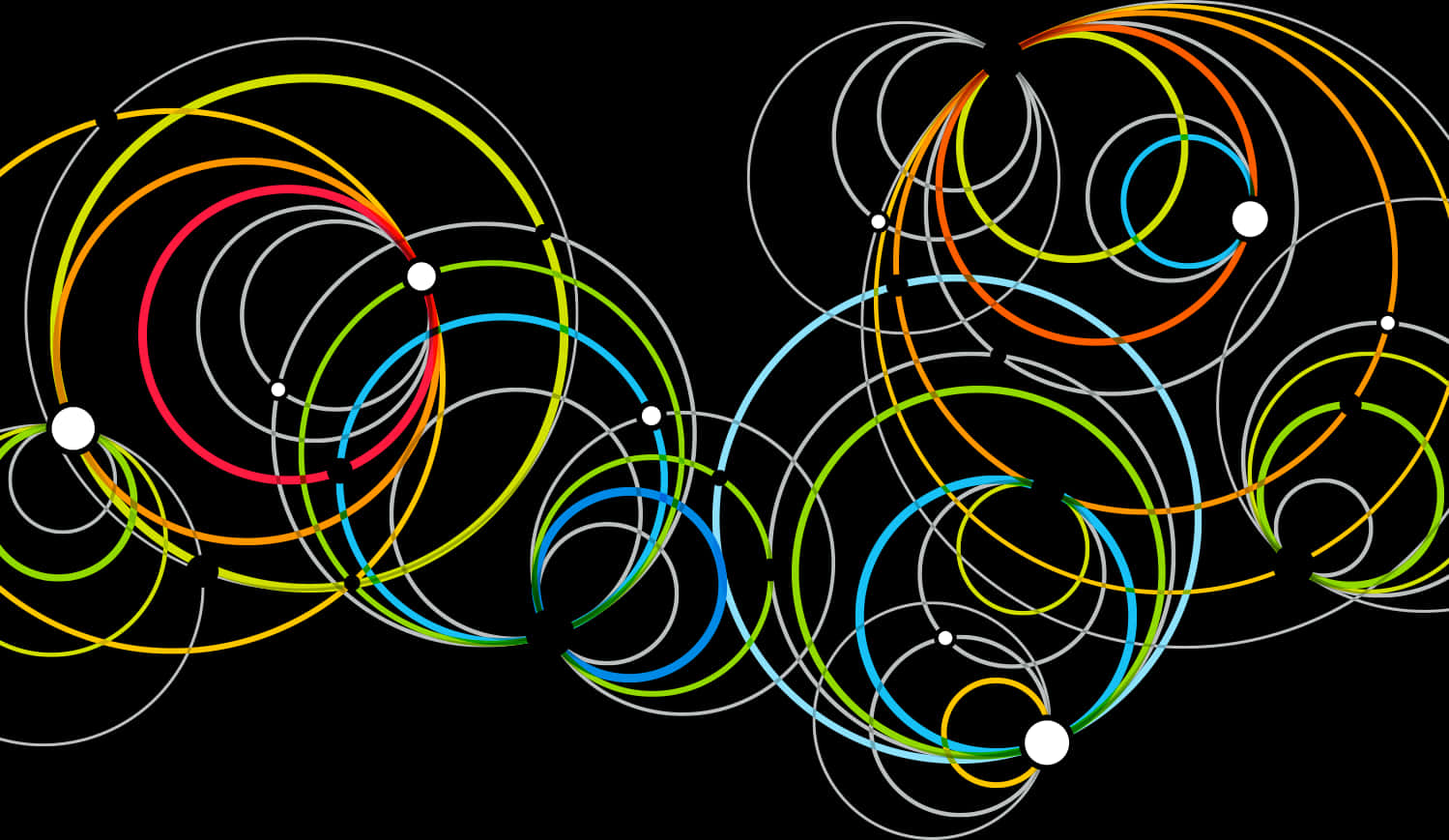 Colorful Abstract Swirls PNG Image