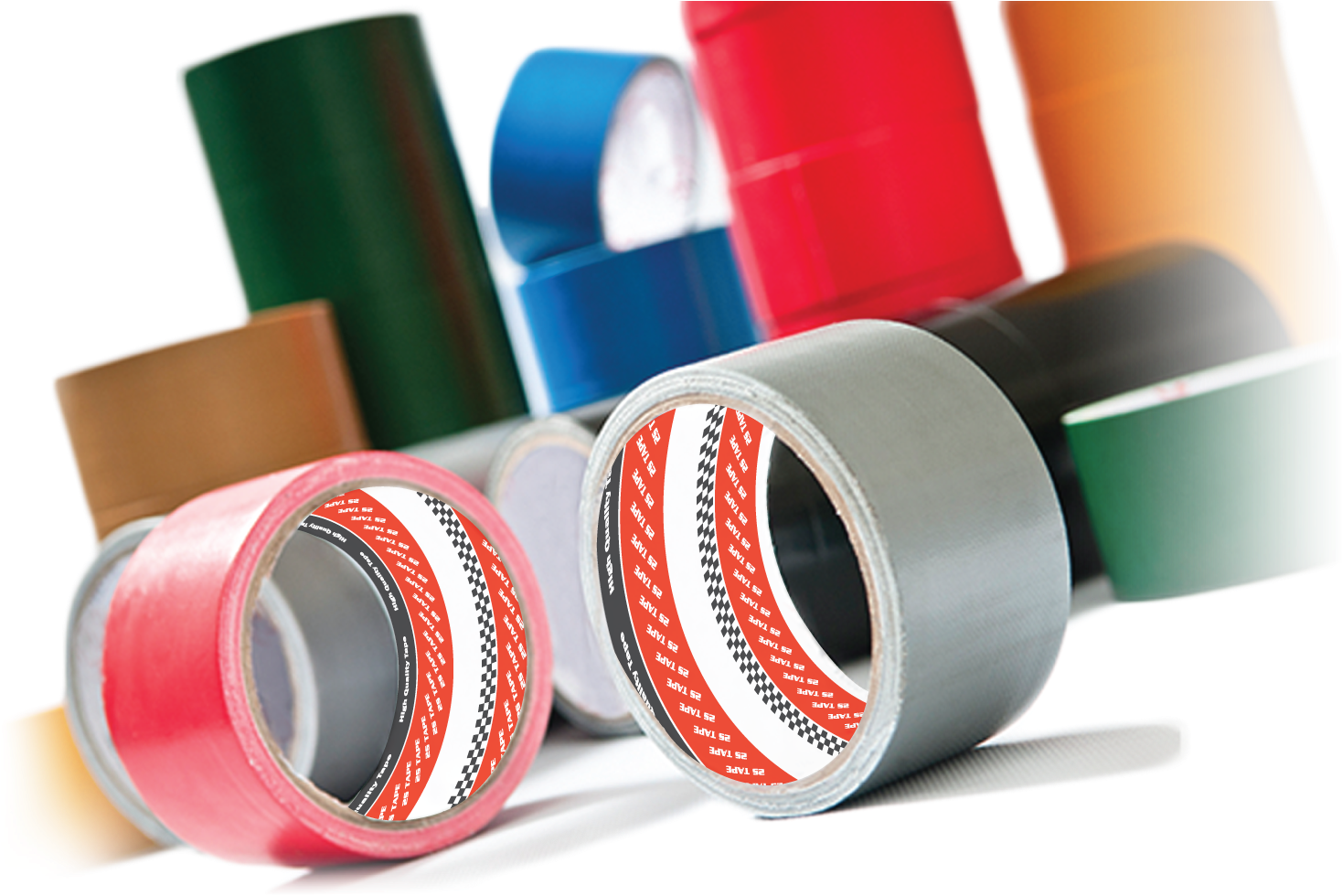 Colorful Adhesive Tapes Collection PNG Image