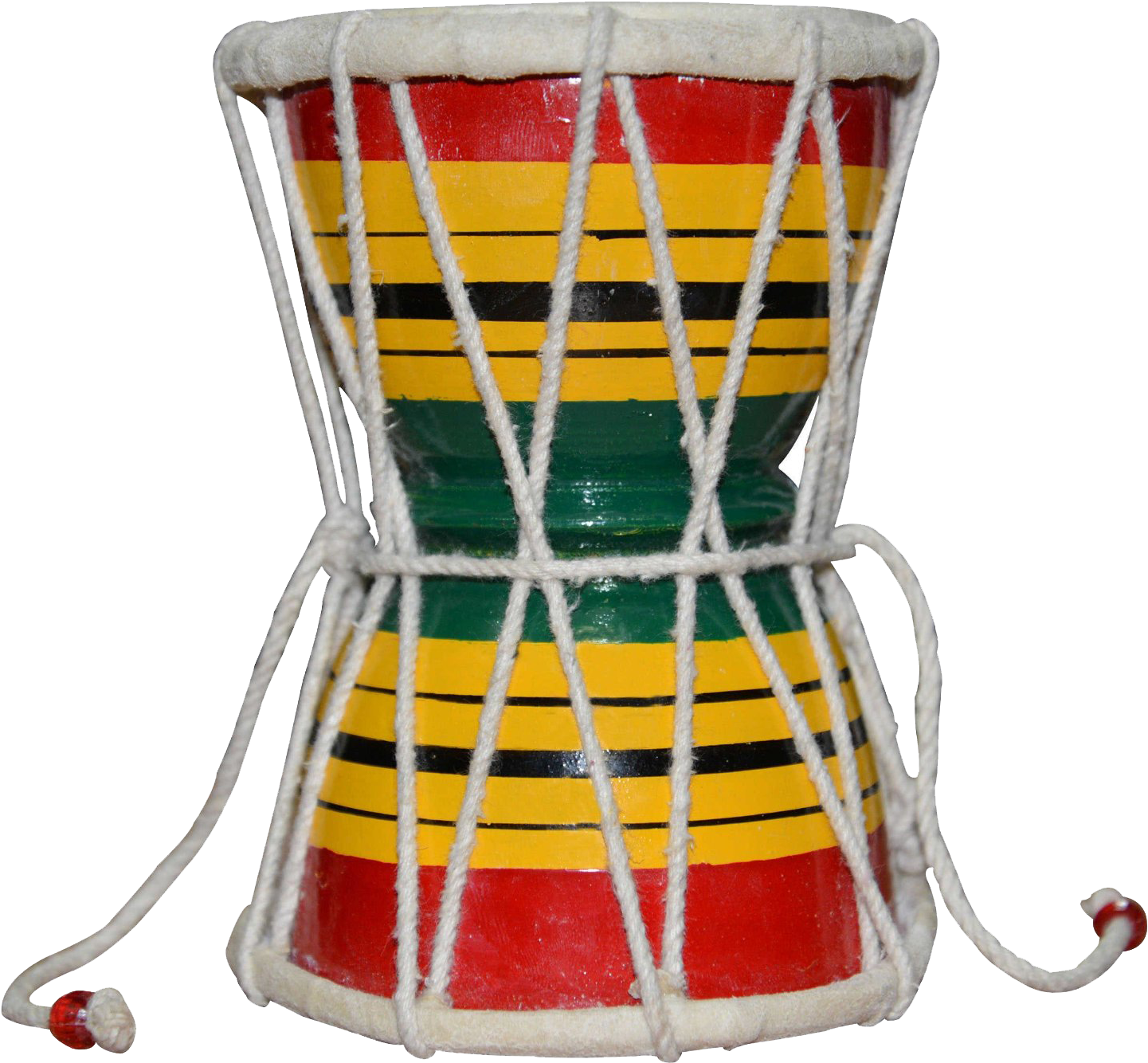 Colorful African Djembe Drum PNG Image