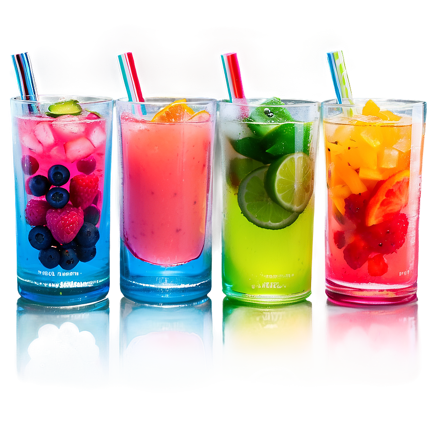 Colorful Aguas Frescas Assortment Png 06122024 PNG Image