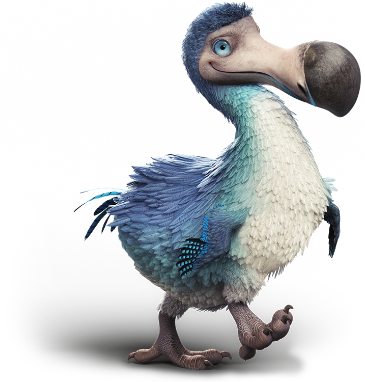 Colorful Animated Dodo Bird PNG Image