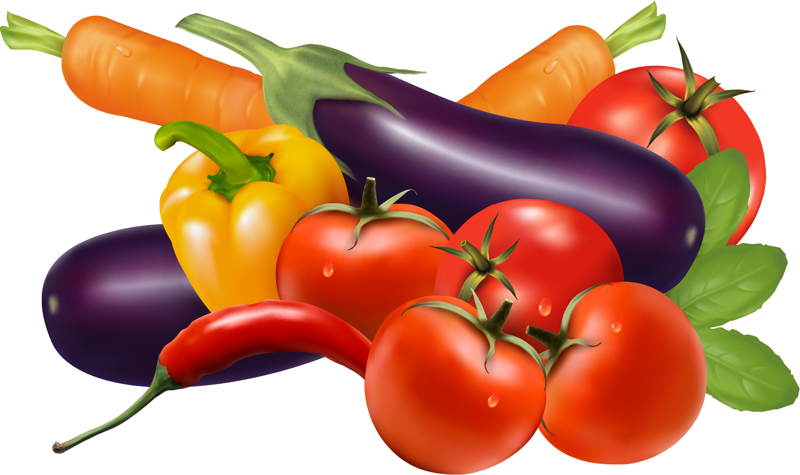 Colorful Assorted Vegetables PNG Image