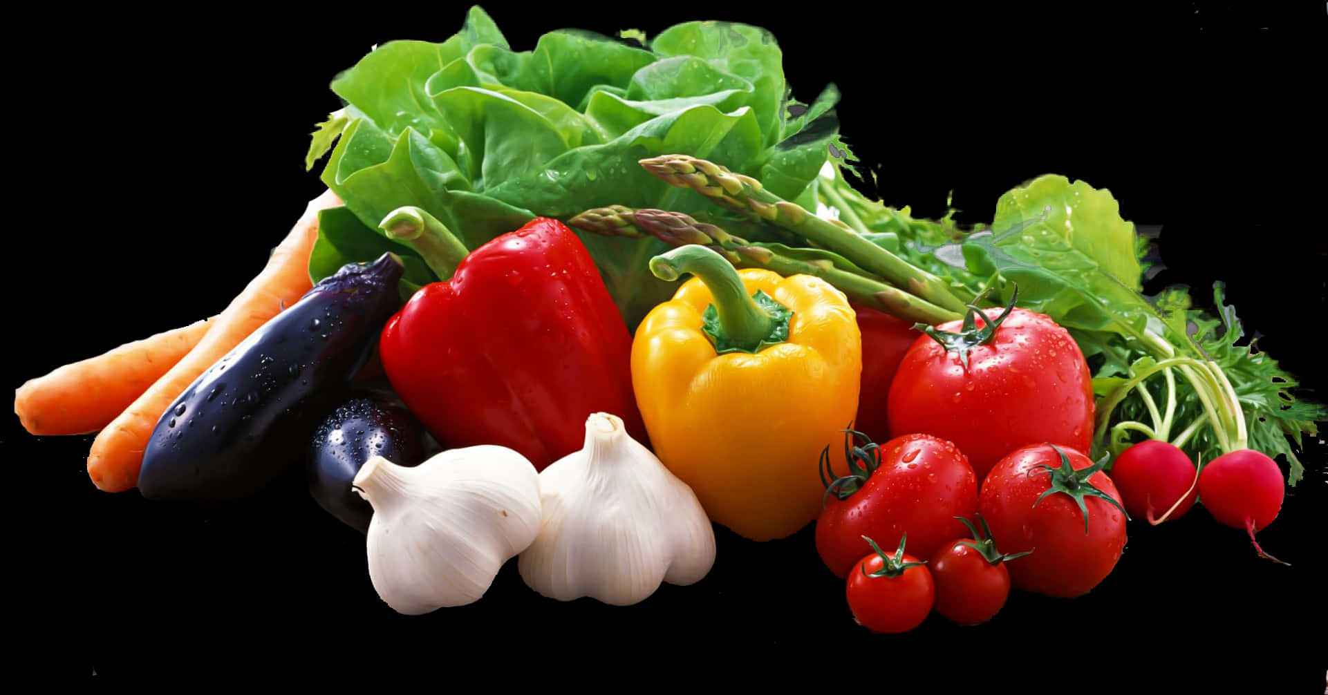 Colorful Assortmentof Vegetables PNG Image