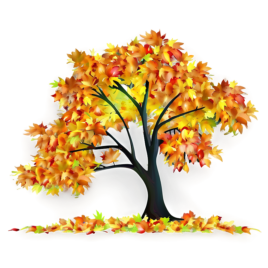 Colorful Autumn Tree Png Jba PNG Image