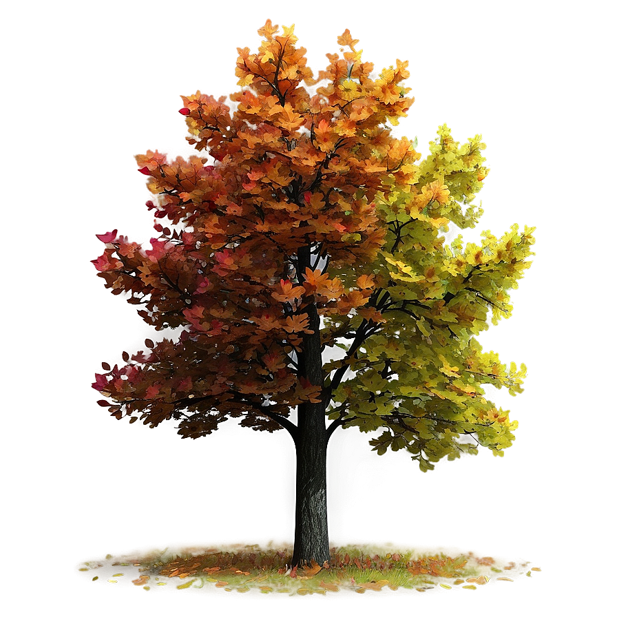 Colorful Autumn Tree Png Tdb15 PNG Image