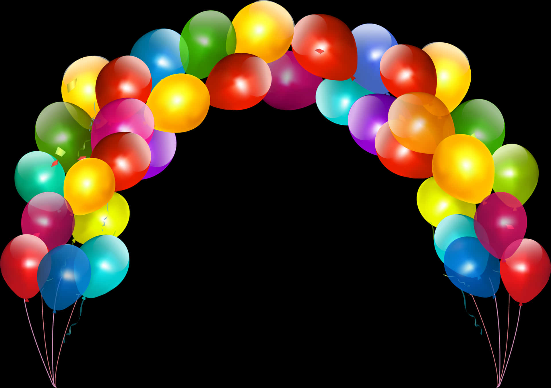 Colorful Balloon Arch.jpg PNG Image