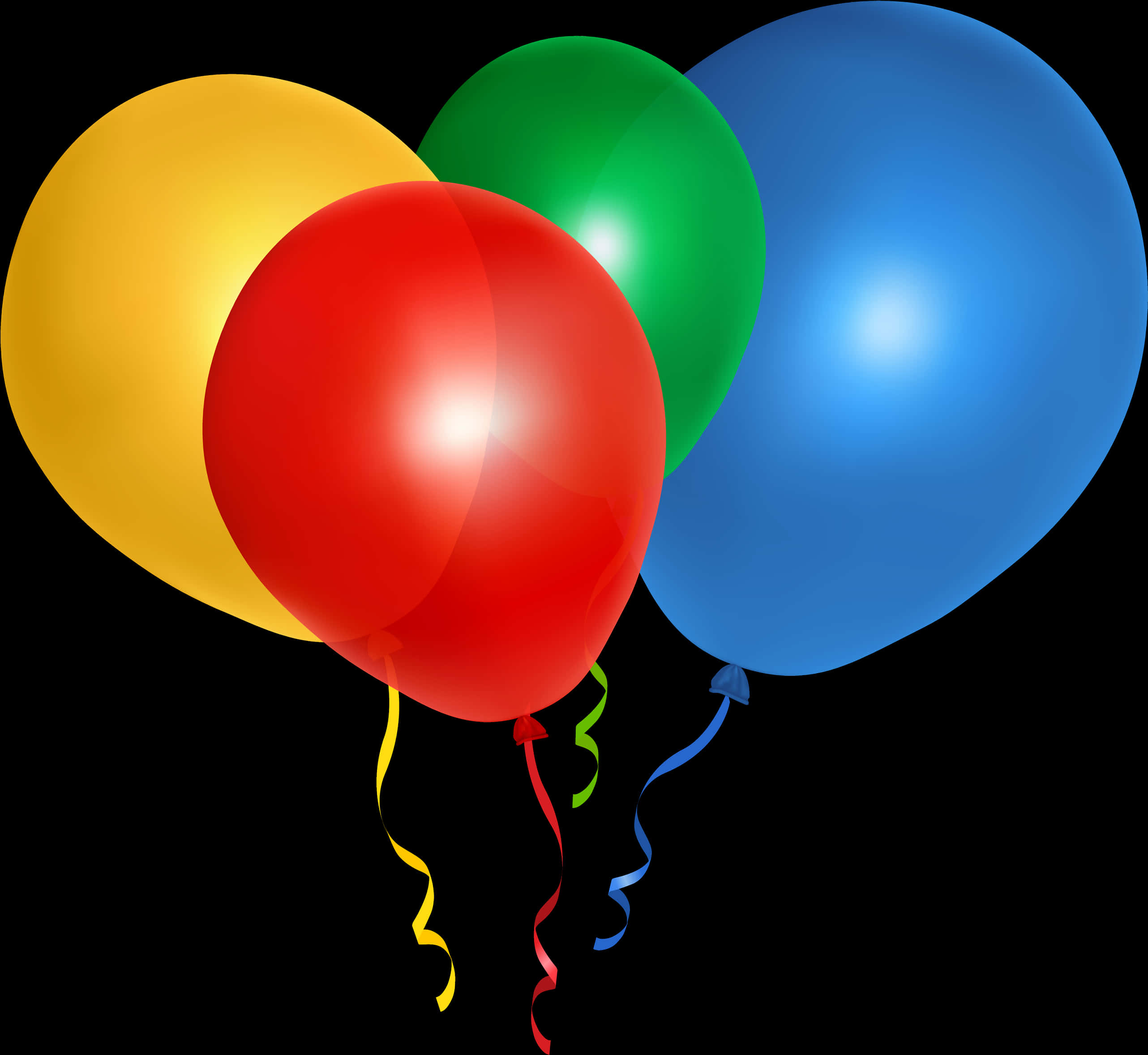 Colorful Balloons Transparent Background PNG Image