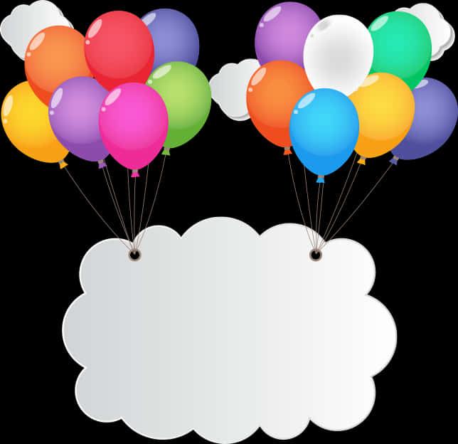 Colorful Balloons Transparent Background PNG Image