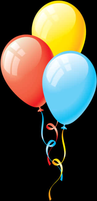 Colorful Balloons Transparent Background PNG Image