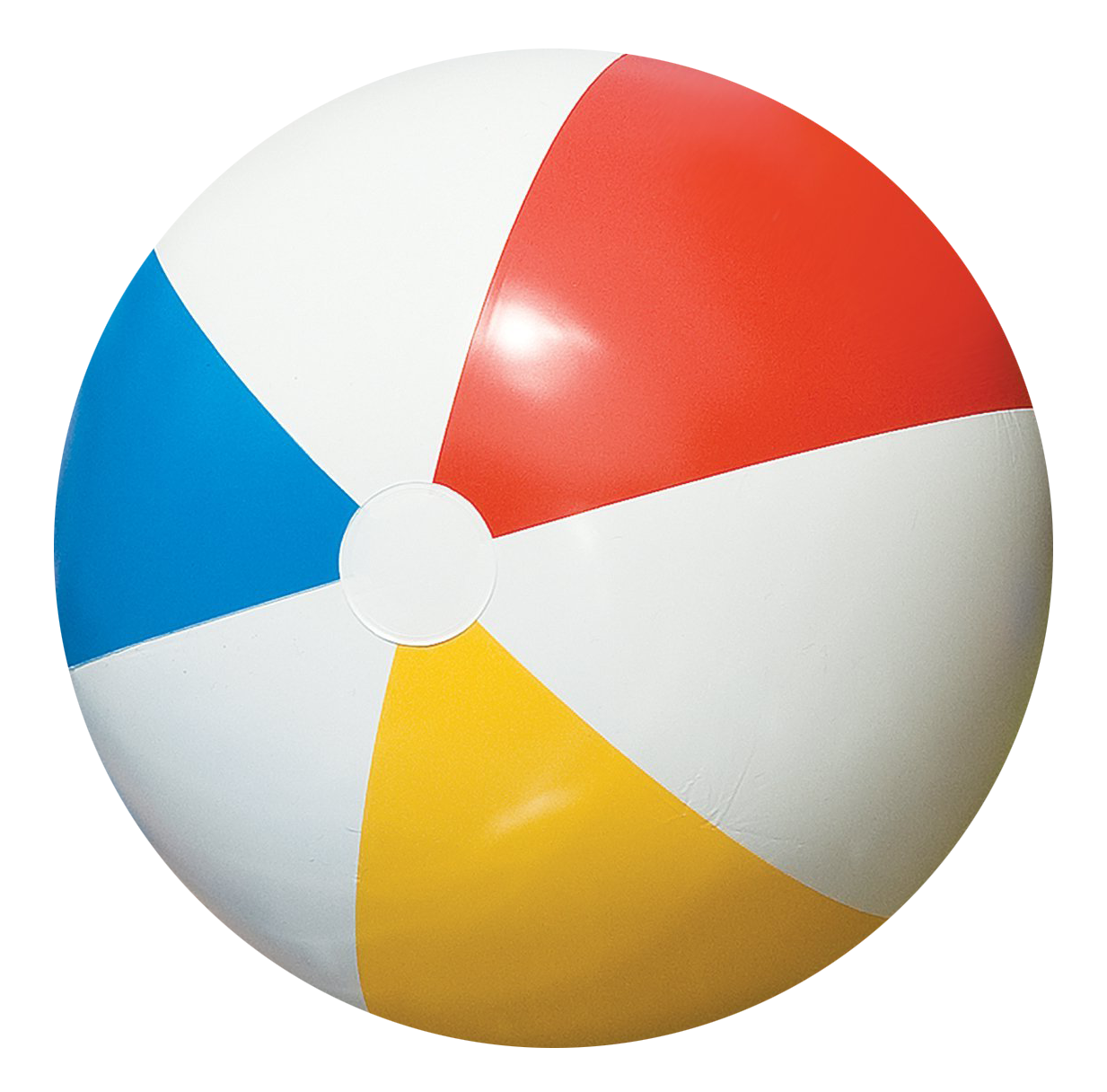 Colorful Beach Ball Isolated PNG Image