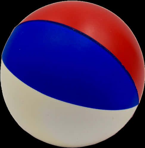 Colorful Beach Ball Isolatedon Black PNG Image