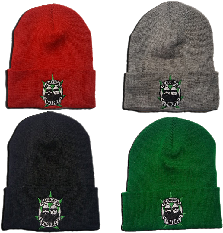 Colorful Beanies Collection PNG Image