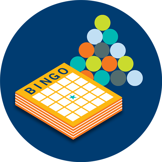 Colorful Bingo Game Design PNG Image