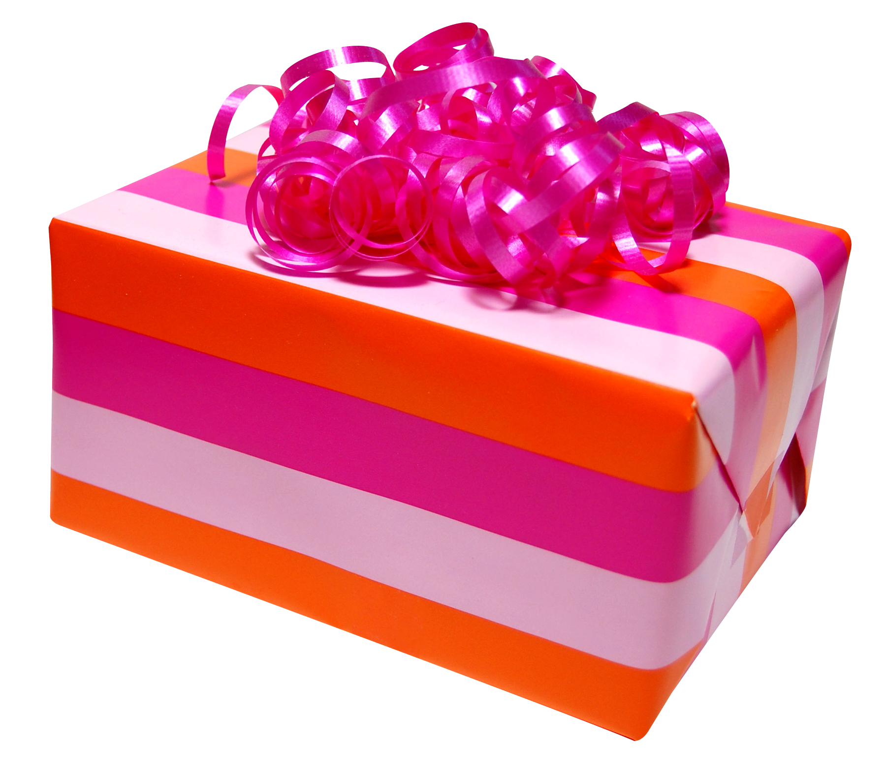 Colorful Birthday Gift Boxwith Pink Ribbon PNG Image