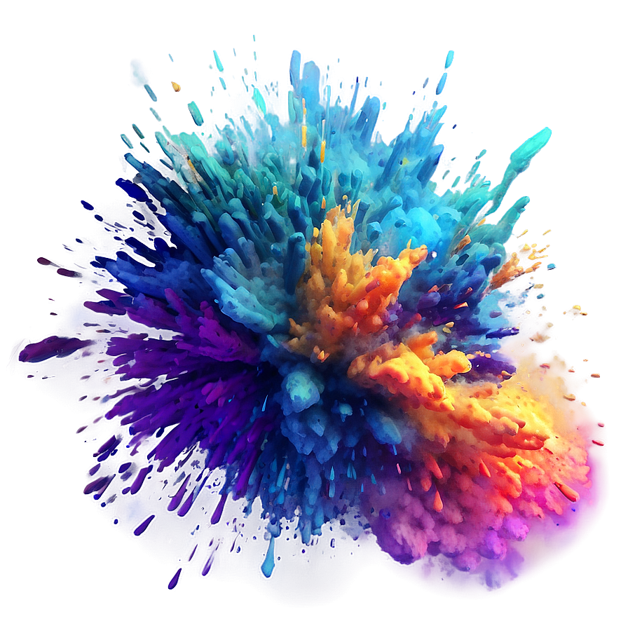 Colorful Blast Effect Png Ujn PNG Image