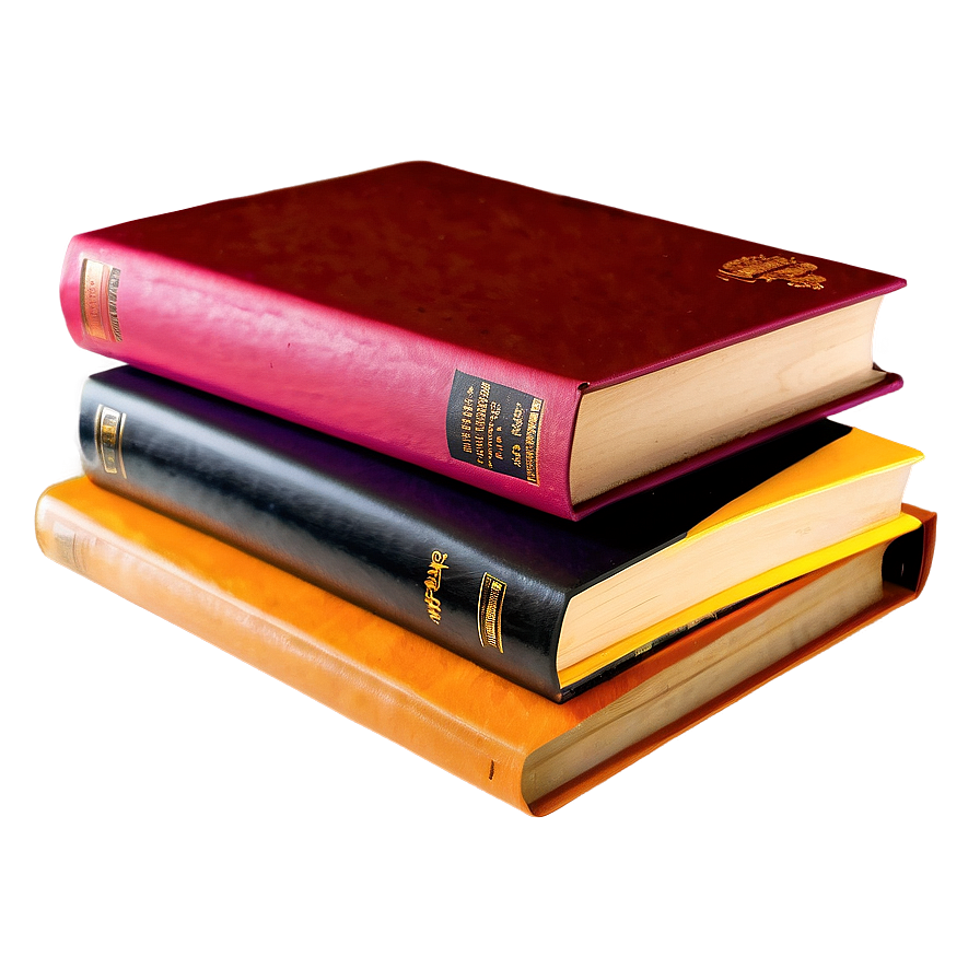 Colorful Books Stack Png Xsc13 PNG Image