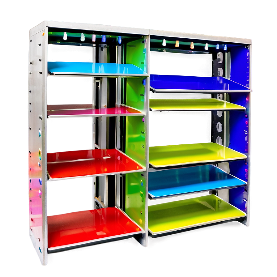 Colorful Bookshelf Png Ssf70 PNG Image