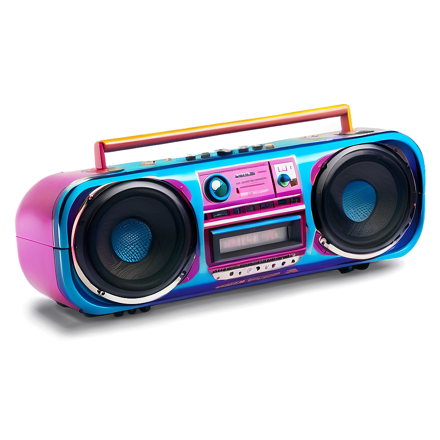 Colorful Boombox Png 05242024 PNG Image