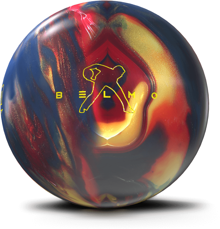 Colorful Bowling Ballwith Logo PNG Image