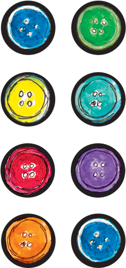 Colorful Buttons Illustration Pete The Cat PNG Image