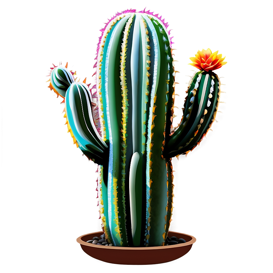 Colorful Cactus Png Tns PNG Image