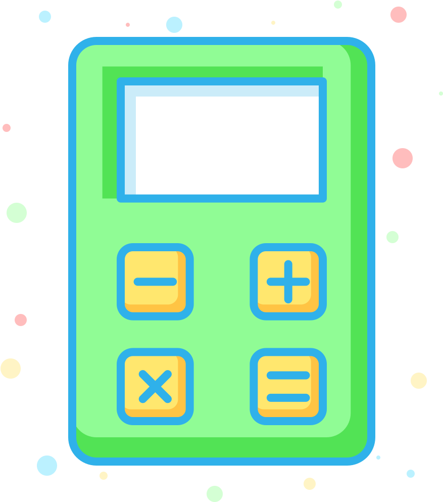 Colorful Calculator Icon PNG Image