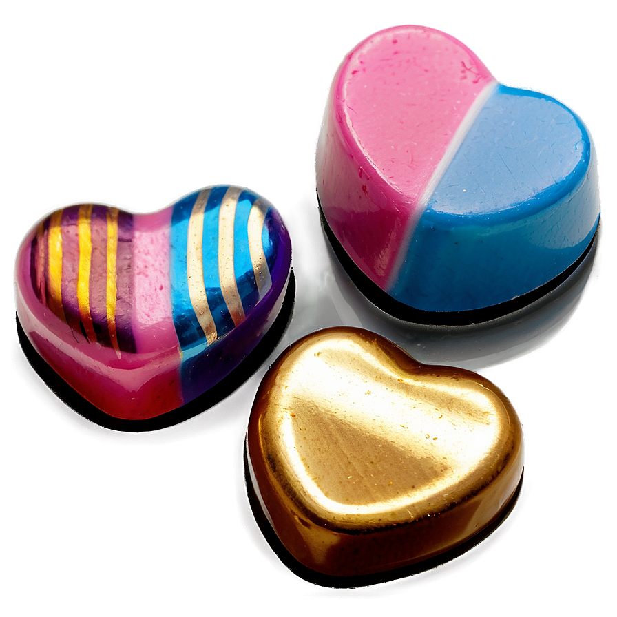 Colorful Candy Heart Png Rae PNG Image