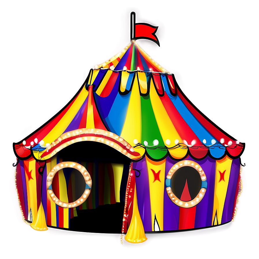 Colorful Carnival Tent Clipart Png Kxl62 PNG Image