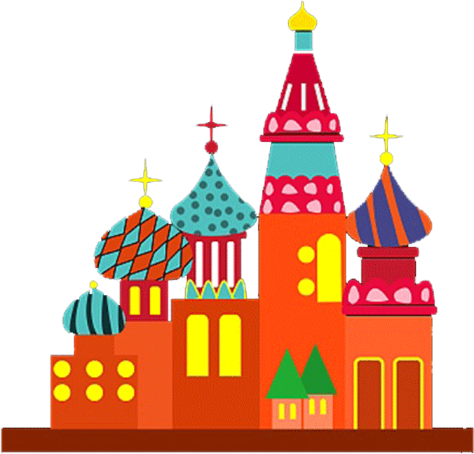 Colorful Cartoon Church Clipart PNG Image