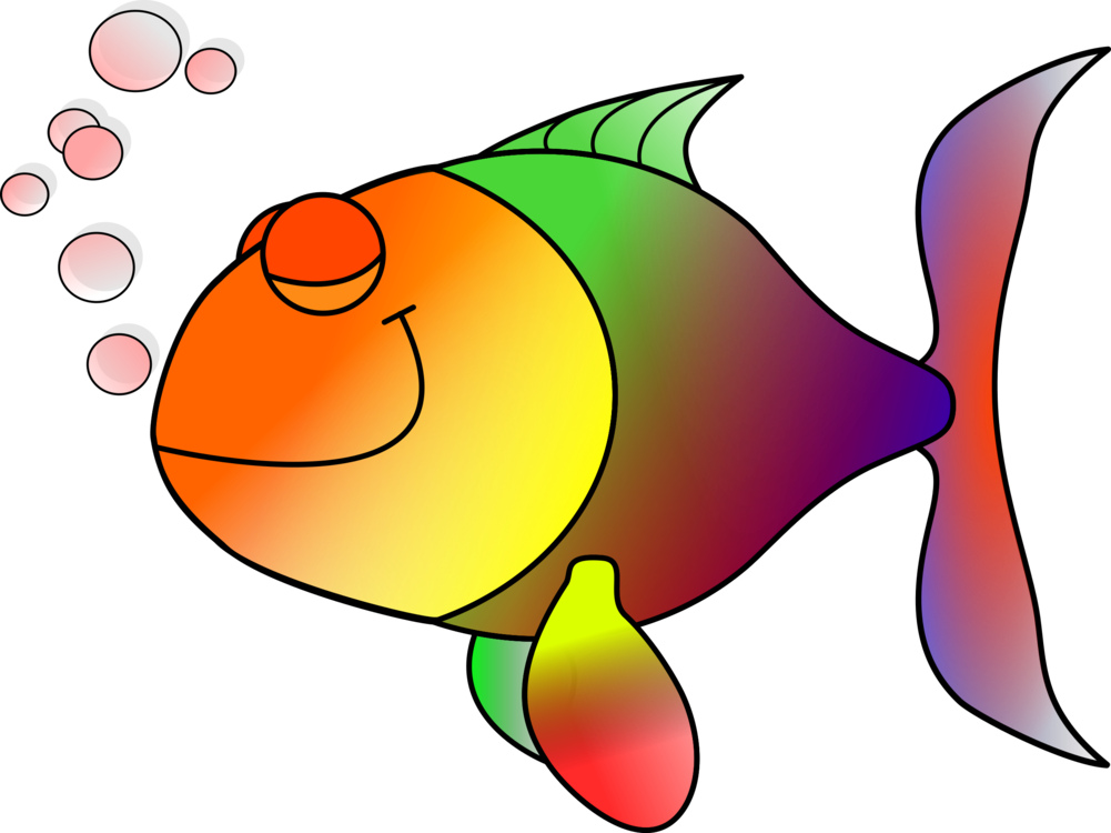 Colorful Cartoon Fish PNG Image