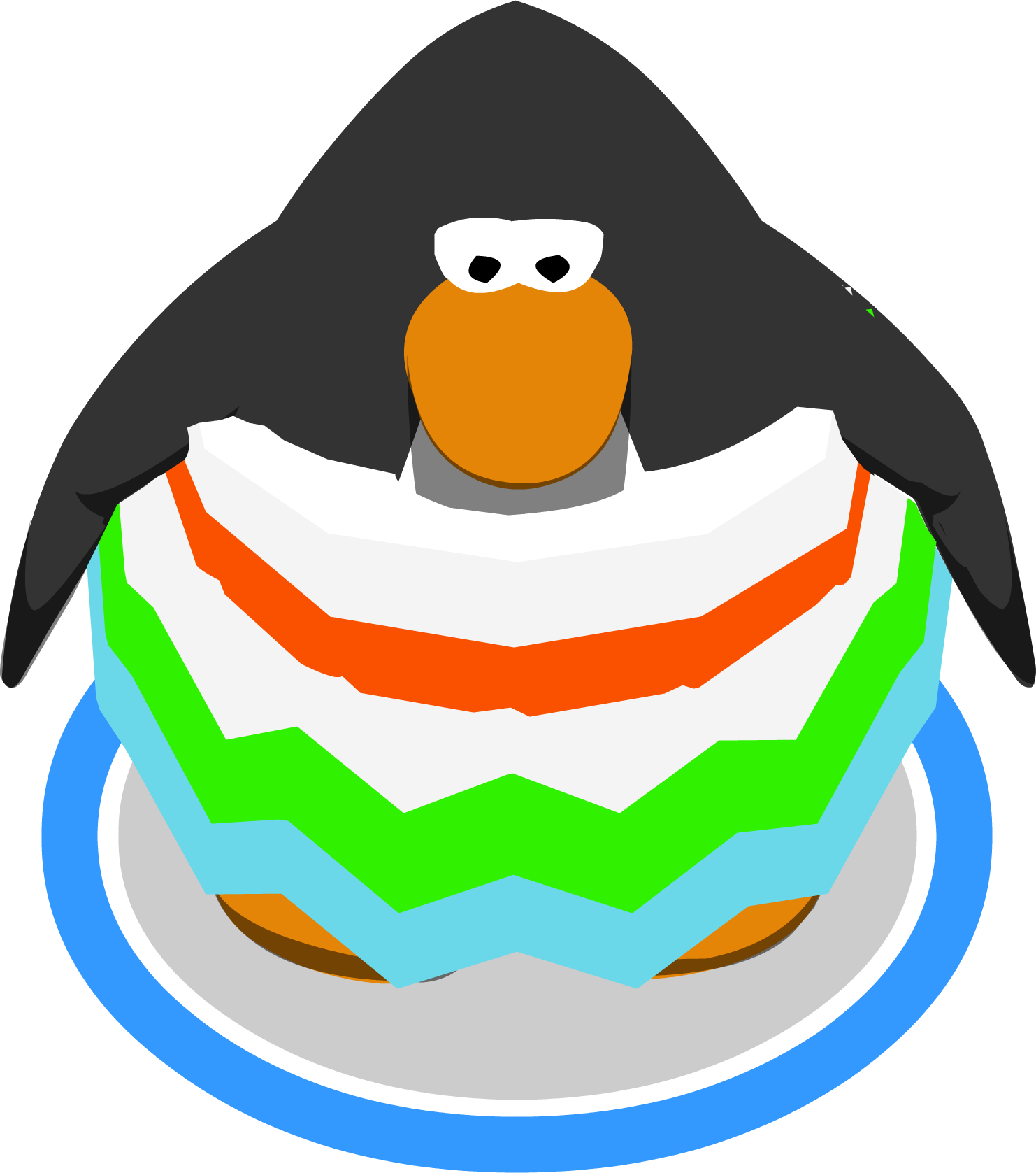 Colorful Cartoon Penguin Character PNG Image