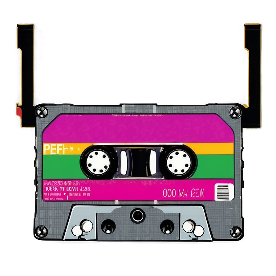 Colorful Cassette Tape Png 97 PNG Image