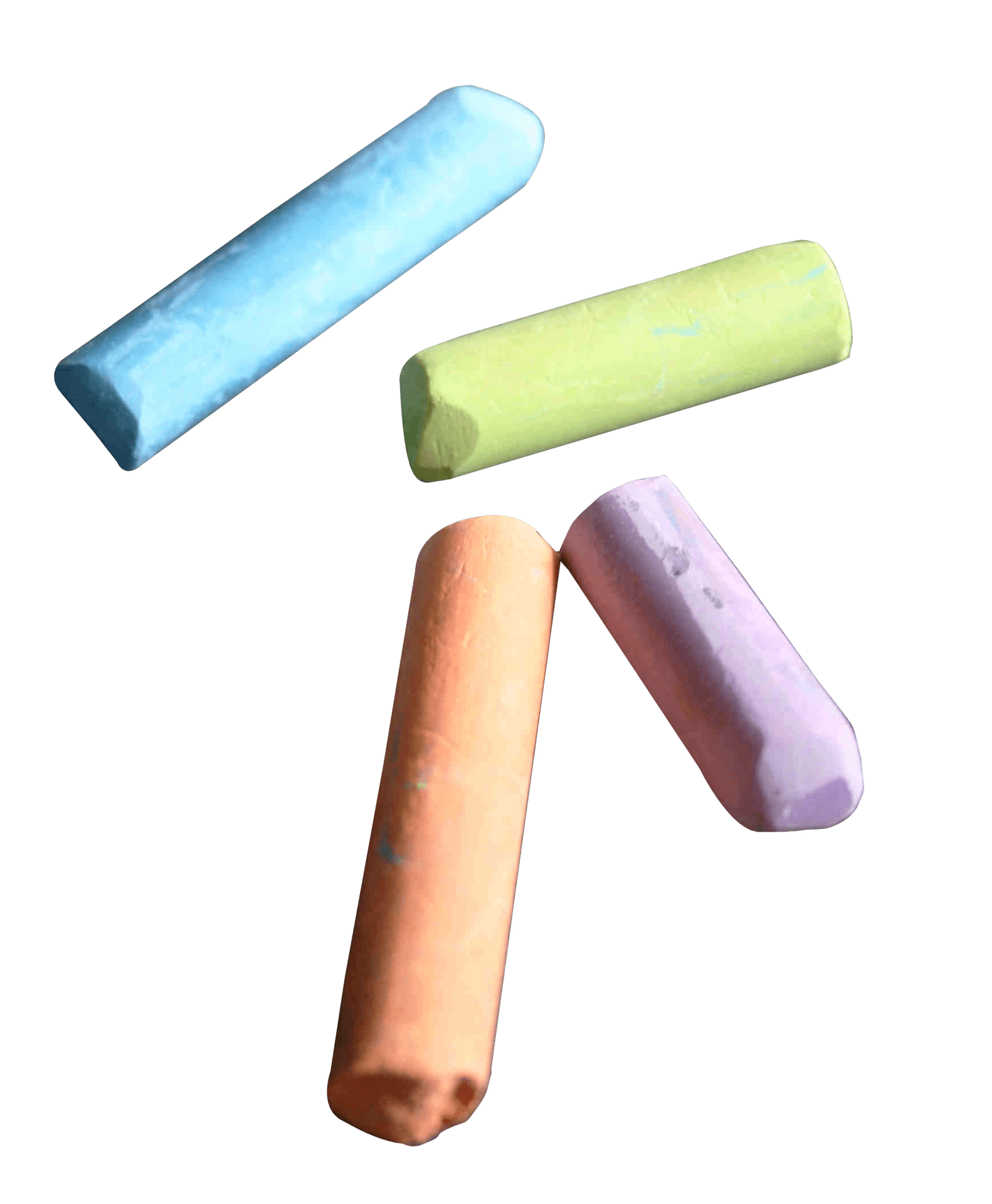 Colorful Chalk Pieces PNG Image