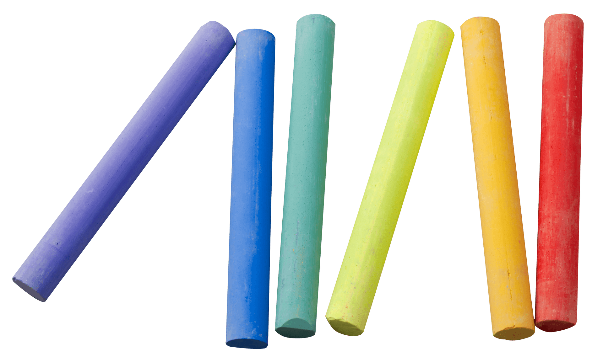 Colorful Chalk Pieces PNG Image