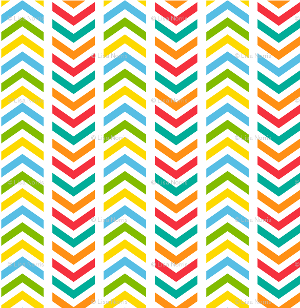 Colorful Chevron Pattern PNG Image